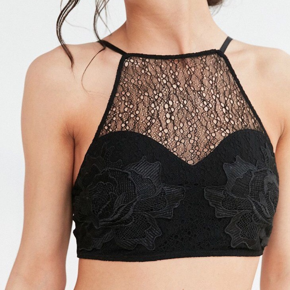 Out From Under Black Lace Bralette